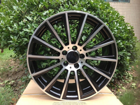 Four pieces 20x9.5 et 35  5x112 OEM Black Machine Face Alloy Wheel Rims W813 On Sale
