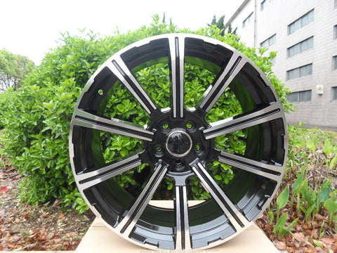 20x9 et 35  5x112 Black Machine Face  Alloy Wheel Rims W612 For Mercedes