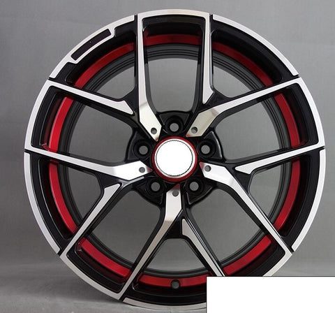 Red lip 18 inch  5x112  ET45  Car Alloy Wheel Rim fit for Mercedes W204